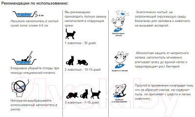 Наполнитель для туалета Наша Марка Силикагелевый с ароматом лотоса / СГНМ 047