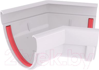 Угол желоба Grand Line ПВХ 135мм 135 градусов универсальный - фото