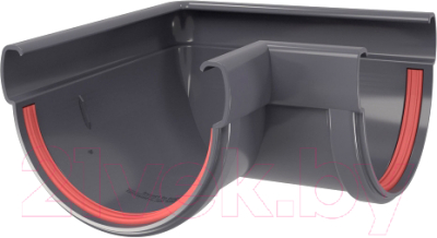 Угол желоба Grand Line ПВХ 135мм 90 градусов универсальный - фото