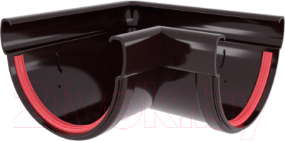 Угол желоба Grand Line ПВХ 135мм 90 градусов универсальный - фото