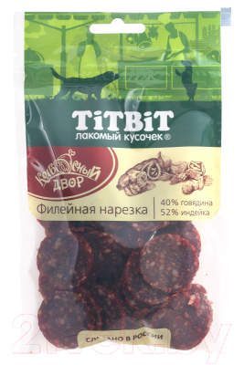 Лакомство для собак TiTBiT Нарезка филейная Колбасный двор / 21965 - фото