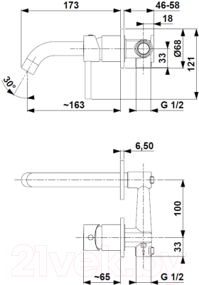 Смеситель Armatura Moza Gold 5039-810-31