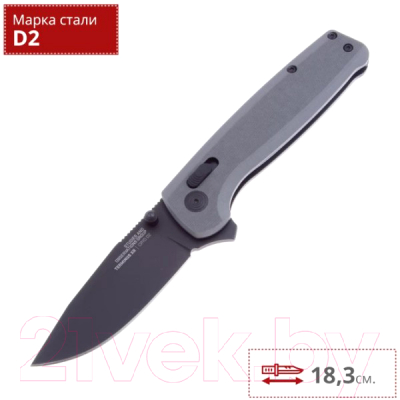 Нож туристический SOG Terminus G10 Grey / TM1038