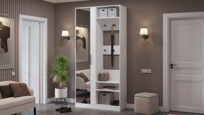 Секция в прихожую ТриЯ Агата (белый)