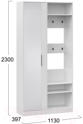 Секция в прихожую ТриЯ Агата (белый)