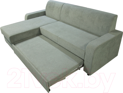 Диван угловой Домовой Норманн 4УС (Santos Light Grey)