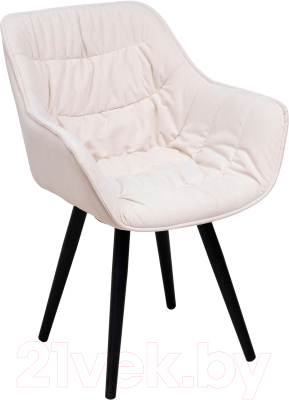 Стул Аврора Сантана 2 (бежевый велюр вивальди 02/черный) - фото