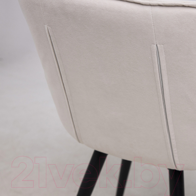 Стул Аврора Сантана 2 (бежевый велюр вивальди 02/черный)