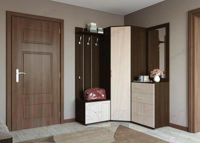 Секция в прихожую Интермебель Визит-2 (дуб венге/дуб сонома)