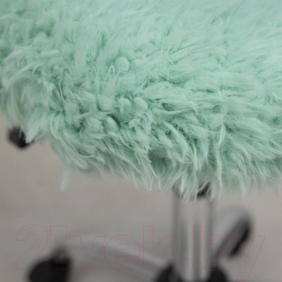 Кресло офисное AksHome Fluffy (искусственный мех мятный)