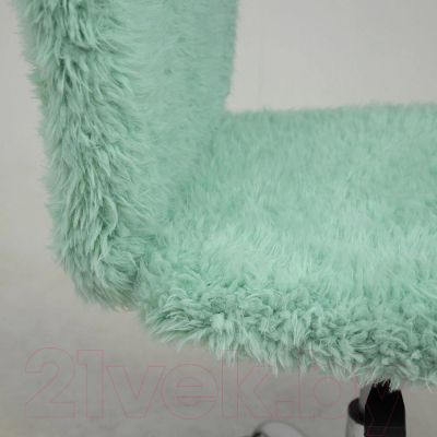 Кресло офисное AksHome Fluffy (искусственный мех мятный)