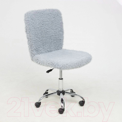 Кресло офисное AksHome Fluffy (искусственный мех серый)