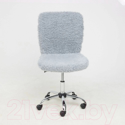 Кресло офисное AksHome Fluffy (искусственный мех серый)