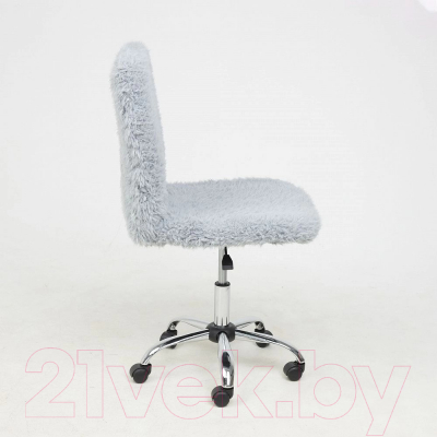 Кресло офисное AksHome Fluffy (искусственный мех серый)