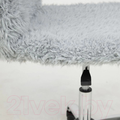Кресло офисное AksHome Fluffy (искусственный мех серый)