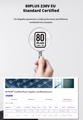 Блок питания для компьютера Zalman ZM800-TXII 800W