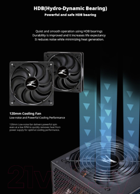 Блок питания для компьютера Zalman ZM800-TXII 800W
