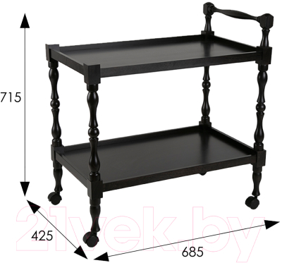 Сервировочный столик Мебелик Бридж