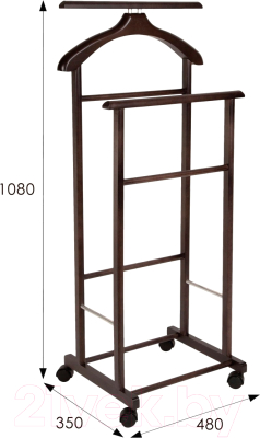 Стойка для одежды Мебелик Костюмная на колесах В 22Н