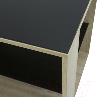 Журнальный столик Мебелик BeautyStyle 5 (венге/стекло черное)