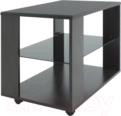 Журнальный столик Мебелик BeautyStyle 5 (венге/стекло черное)