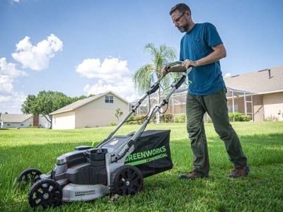 Газонокосилка электрическая Greenworks TwinForce 2515607