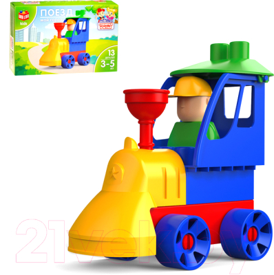 Игрушка-конструктор Соломон Мой город. Поезд / 3136213