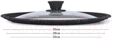 Крышка стеклянная Fissman Triplex 9959