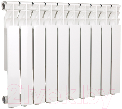 Радиатор алюминиевый Oasis 500/80/10 ЭКО - фото