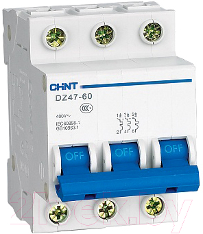 Выключатель автоматический Chint DZ47-60 3P 1A 4.5kA (D) / 187985 - фото