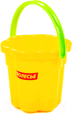 Ведерко для игры в песочнице Полесье Цветок / 3256 - фото
