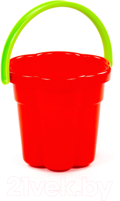 Ведерко для игры в песочнице Полесье Цветок / 3256