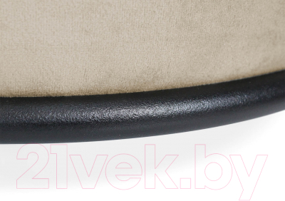 Пуф Sheffilton SHT-B6 / 208961 (ванильный крем/черный муар)