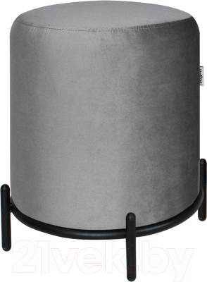 Пуф Sheffilton SHT-B6 / 208960 (угольно-серый/черный муар) - фото