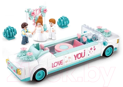 Конструктор Sluban Розовая мечта. Свадебный автомобиль / M38-B0767 (204эл)