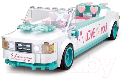Конструктор Sluban Розовая мечта. Свадебный автомобиль / M38-B0767 (204эл)