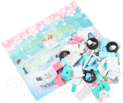 Конструктор Sluban Розовая мечта. Свадебный автомобиль / M38-B0767 (204эл)