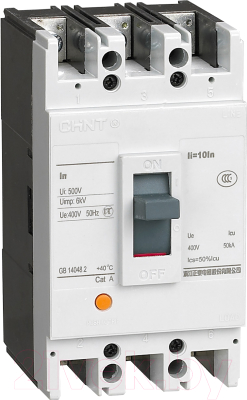Выключатель автоматический Chint NM1-63S 3P 25А 15kА / 126679 - фото