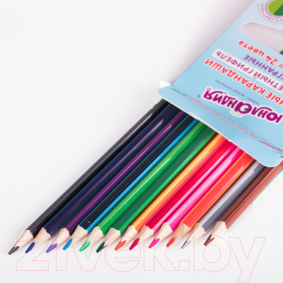 Набор цветных карандашей Юнландия Морские жители / 181587