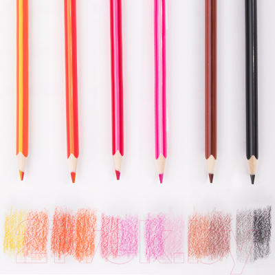 Набор цветных карандашей Юнландия Морские жители / 181587