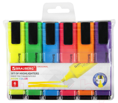 Набор маркеров Brauberg Original Neon / 152216 - фото