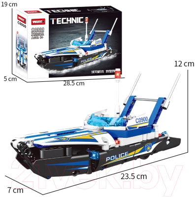 Конструктор Woma Technic Патрульный катер / C0900