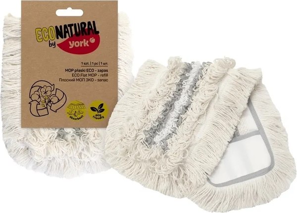 Моп для швабры York Eco Natural микрофибра плоский
