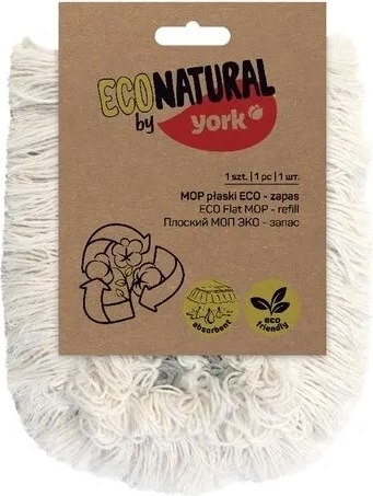 Моп для швабры York Eco Natural микрофибра плоский
