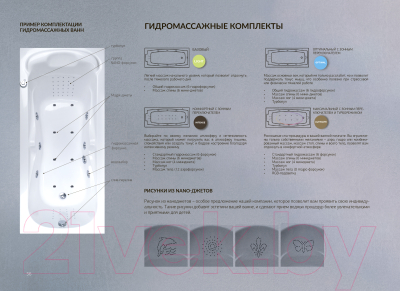 Ванна акриловая 1Марка Cassandra 140x140 (с каркасом)