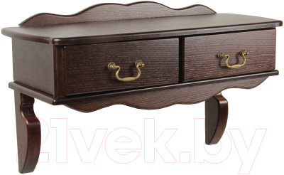 Консольный столик Мебелик Берже 20 (темно-коричневый) - фото