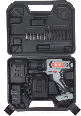 Аккумуляторная дрель-шуруповерт Ресанта ДА-50Л2-18А (75/14/9)