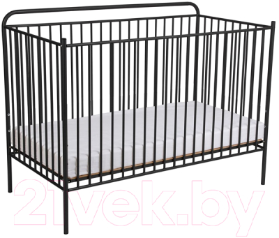 Детская кровать-трансформер Polini Kids Vintage 400 / 0002471.22 (черный матовый) - фото