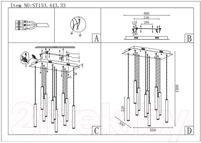 Люстра ST Luce ST153.443.33
