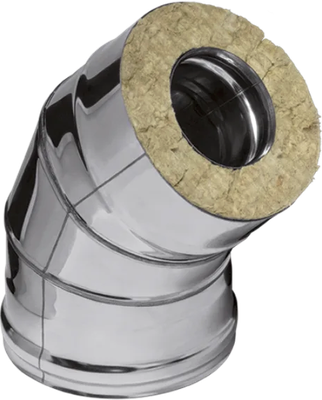 Поворот дымохода Ferrum 135° 430/0.5мм Ф100x200 / f4101 - фото